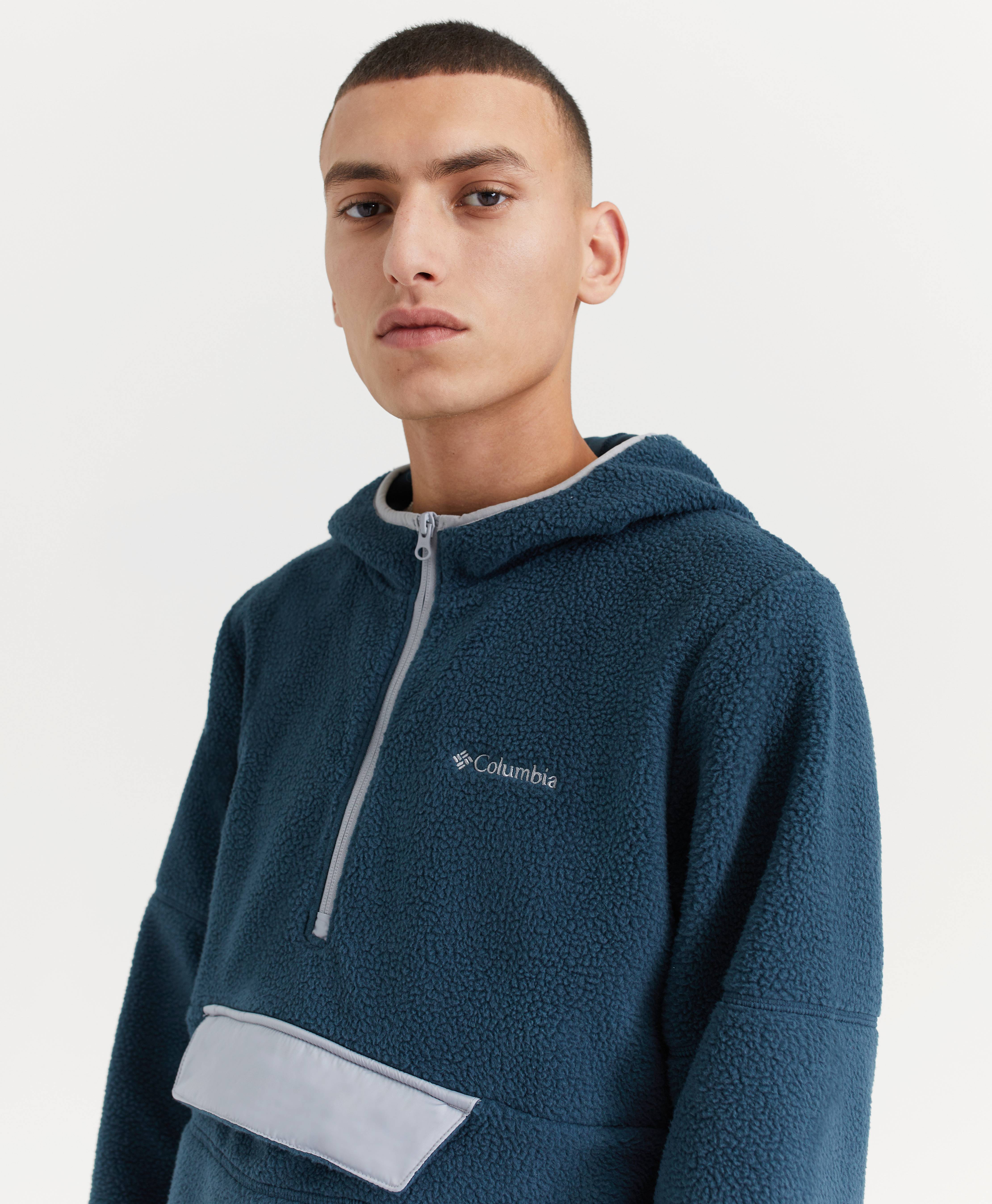 columbia rugged ridge sherpa pullover hoodie