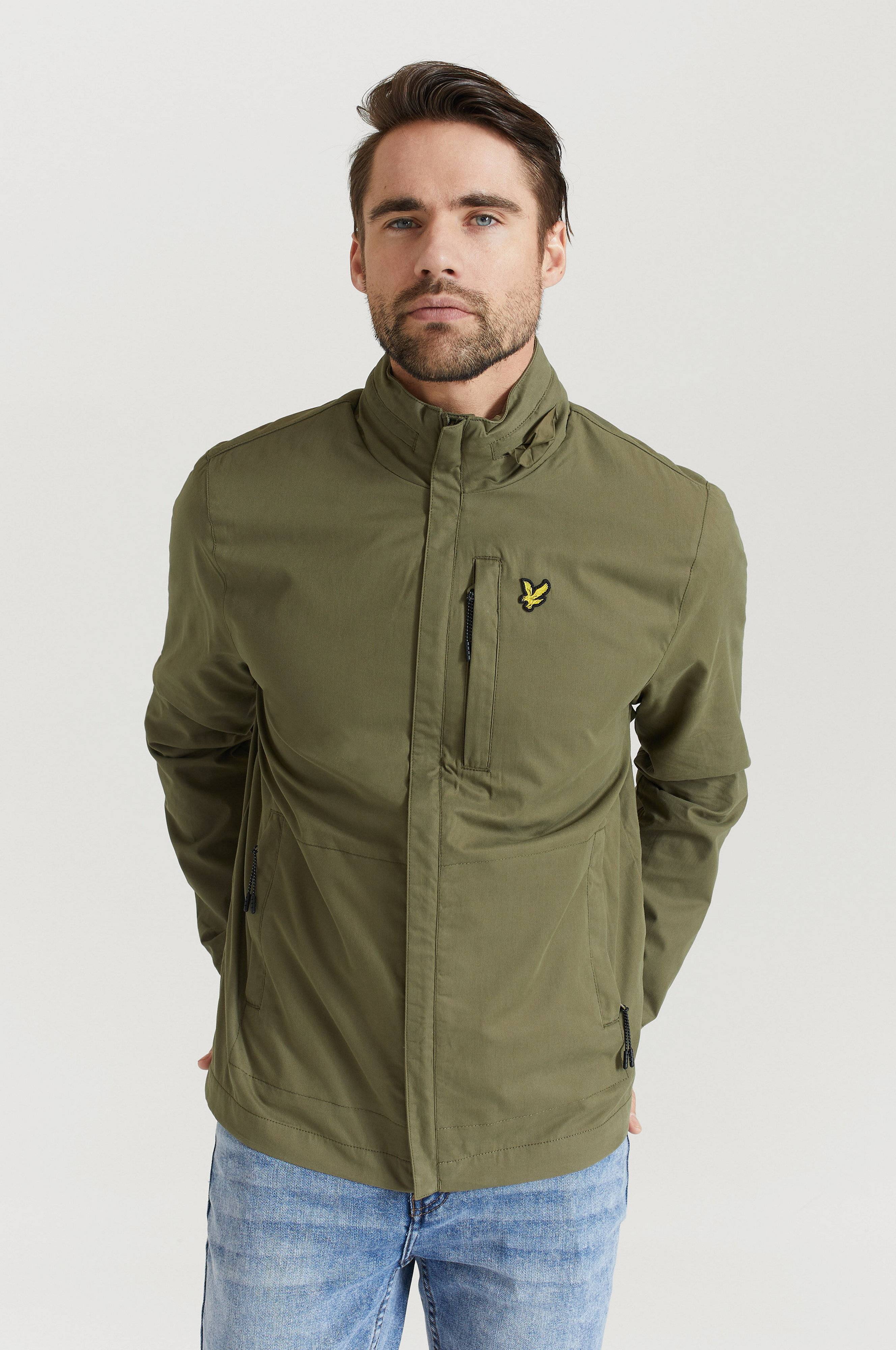 Lyle & Scott Jacka Lightweight Funnel Neck Jacket Grön Kläder