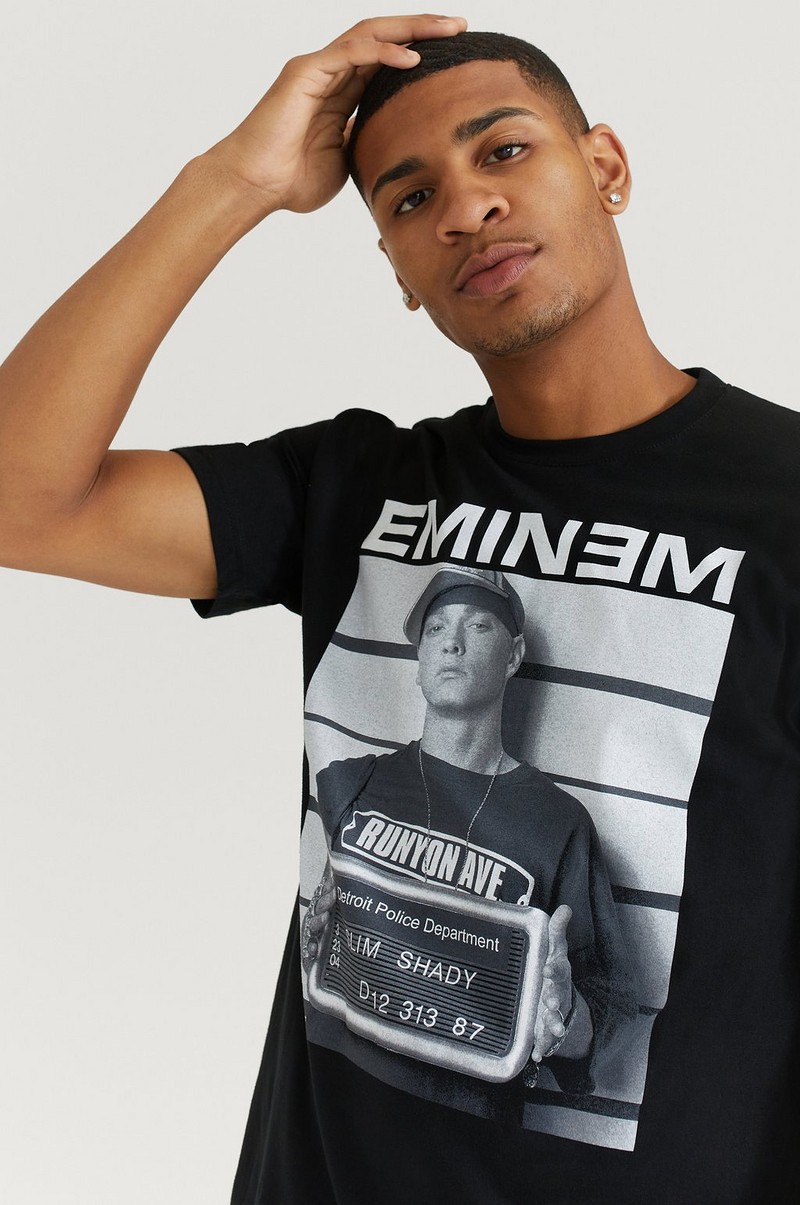 Rock Off T-shirt Eminem Tee - Svart - Kläder- Stayhard.se